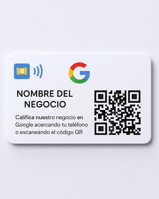TARJETA DE CALIFICACION DE GOOGLE